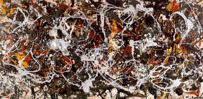 Wikioo.org – La Enciclopedia de las Bellas Artes - Pintura, Obras de arte de Jackson Pollock - Número 3   1950