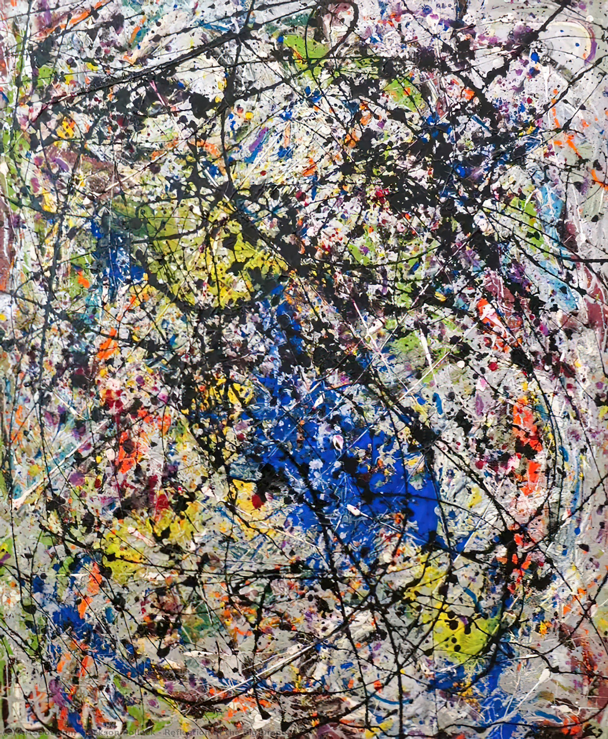Wikoo.org - موسوعة الفنون الجميلة - اللوحة، العمل الفني Jackson Pollock - Reflection of the Big Dipper