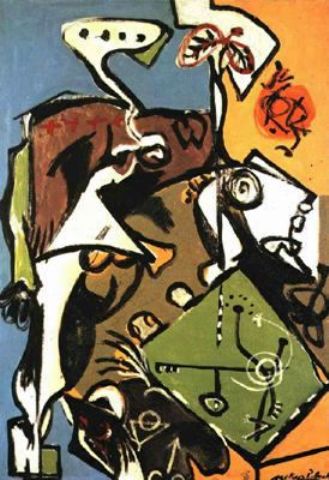 WikiOO.org – 美術百科全書 - 繪畫，作品 Jackson Pollock -  的  白  天使