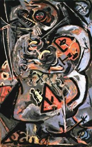 Wikoo.org - موسوعة الفنون الجميلة - اللوحة، العمل الفني Jackson Pollock - Totem Lesson 1