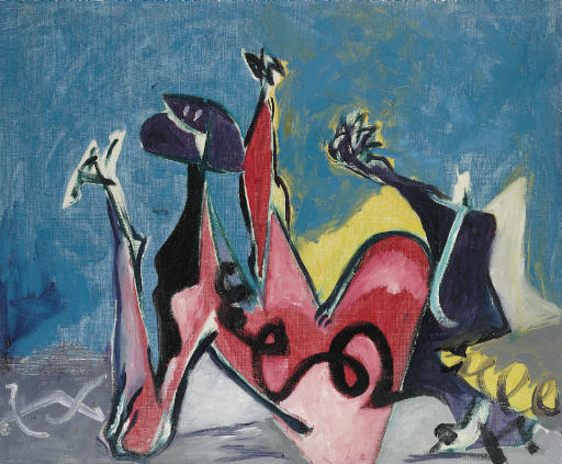 Wikioo.org – L'Enciclopedia delle Belle Arti - Pittura, Opere di Jackson Pollock - senza titolo equino  serie  dispositivo di venipunzione