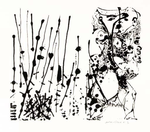 WikiOO.org - دایره المعارف هنرهای زیبا - نقاشی، آثار هنری Jackson Pollock - Untitled (Silkcreen no. VI)