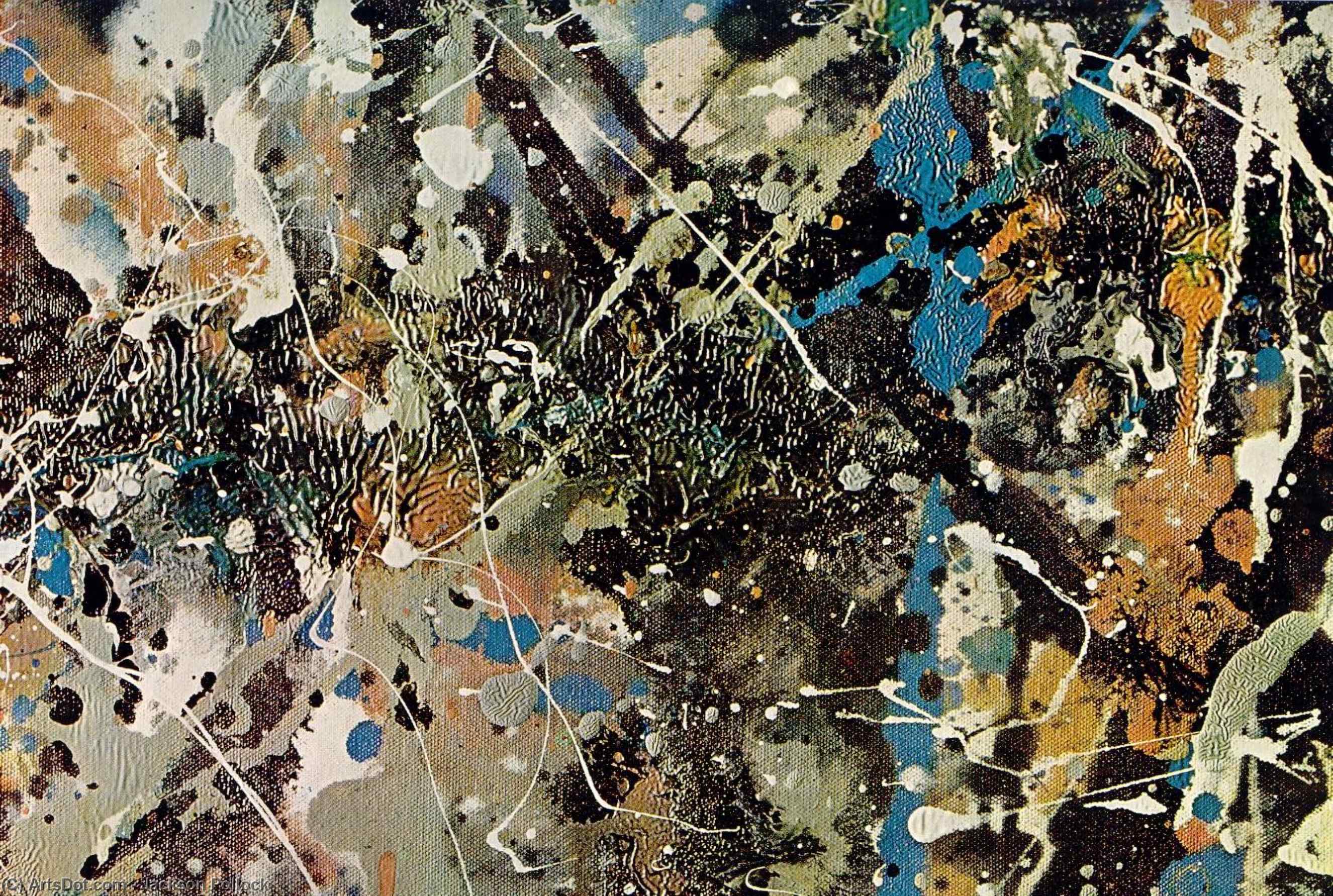 Wikioo.org – La Enciclopedia de las Bellas Artes - Pintura, Obras de arte de Jackson Pollock - Sin título 12