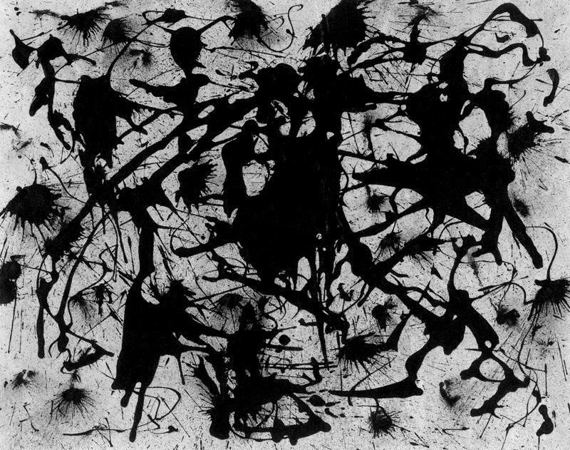 Wikoo.org - موسوعة الفنون الجميلة - اللوحة، العمل الفني Jackson Pollock - Untitled 13