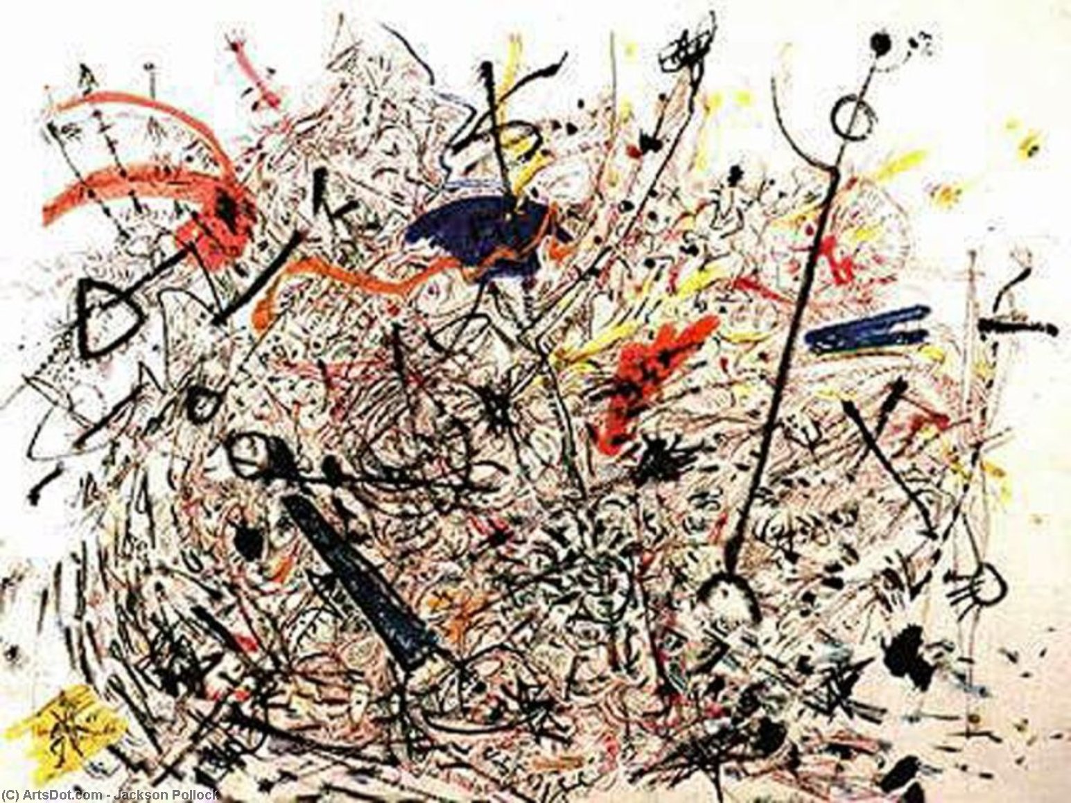 Wikioo.org - The Encyclopedia of Fine Arts - Painting, Artwork by Jackson Pollock - Untitled 16