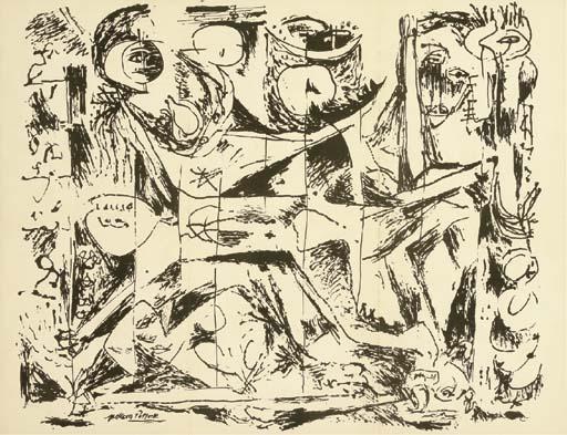 Wikioo.org – La Enciclopedia de las Bellas Artes - Pintura, Obras de arte de Jackson Pollock - Sin título 19