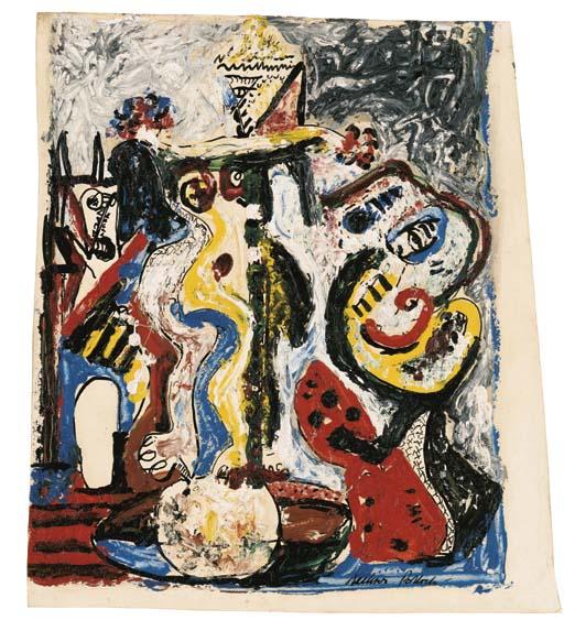 Wikioo.org – L'Encyclopédie des Beaux Arts - Peinture, Oeuvre de Jackson Pollock - sanstitre 22