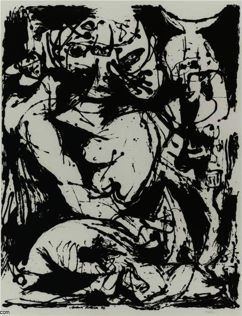 WikiOO.org - Энциклопедия изобразительного искусства - Живопись, Картины  Jackson Pollock - без названия 27
