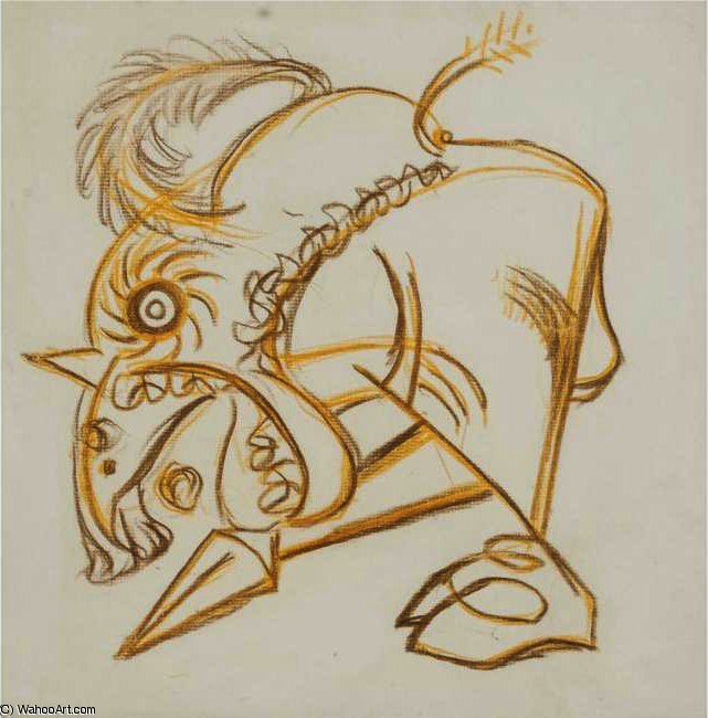 Wikioo.org – La Enciclopedia de las Bellas Artes - Pintura, Obras de arte de Jackson Pollock - Sin título 29