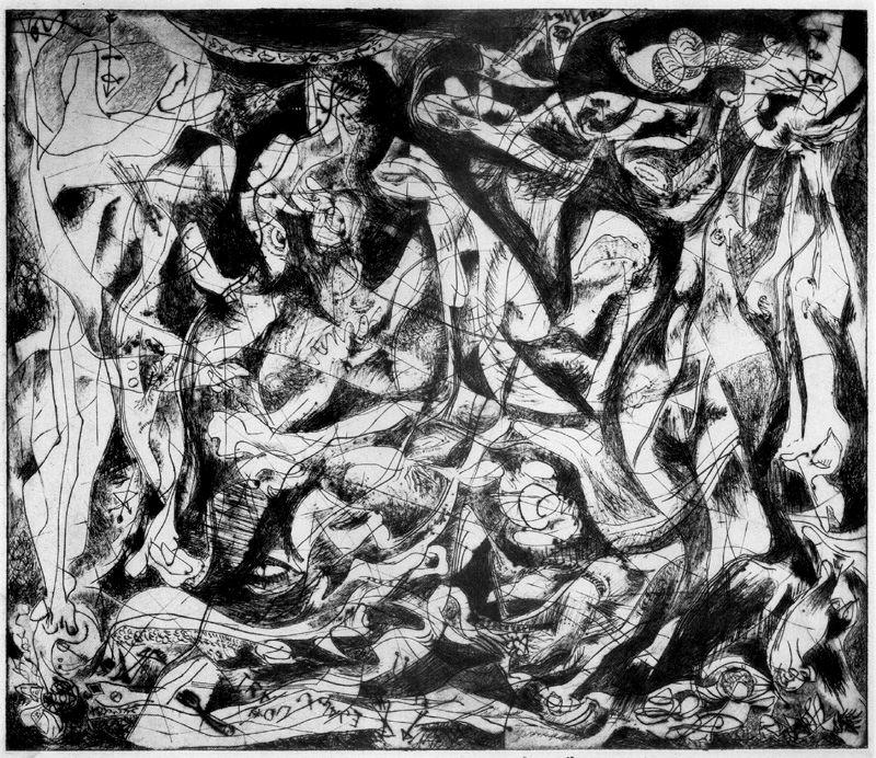 WikiOO.org - Encyclopedia of Fine Arts - Festés, Grafika Jackson Pollock - Untitled 4