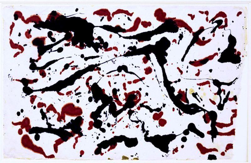 Wikioo.org – La Enciclopedia de las Bellas Artes - Pintura, Obras de arte de Jackson Pollock - Intitulado 6