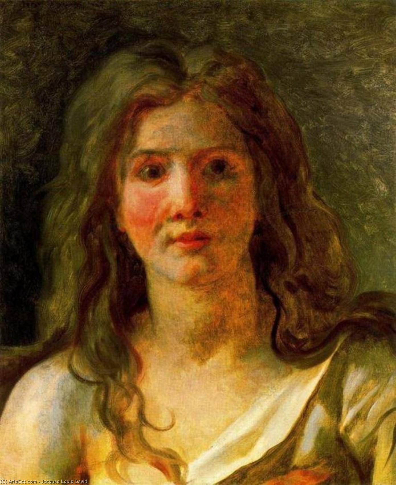WikiOO.org - Encyclopedia of Fine Arts - Lukisan, Artwork Jacques Louis David - La Folle