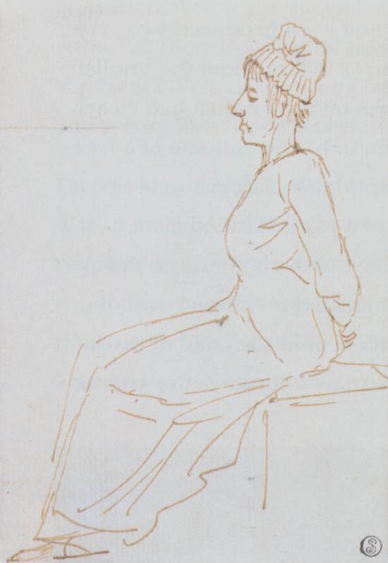 WikiOO.org - Güzel Sanatlar Ansiklopedisi - Resim, Resimler Jacques Louis David - Marie Antoinette on the Way to the Guillotine