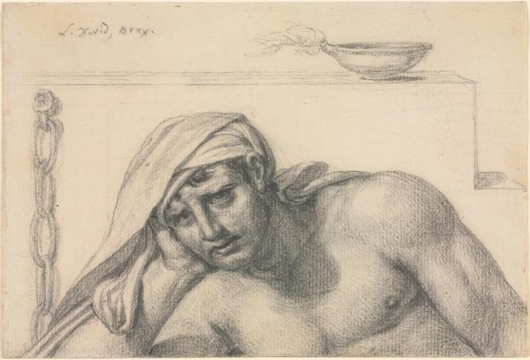 WikiOO.org - Encyclopedia of Fine Arts - Festés, Grafika Jacques Louis David - The Prisoner
