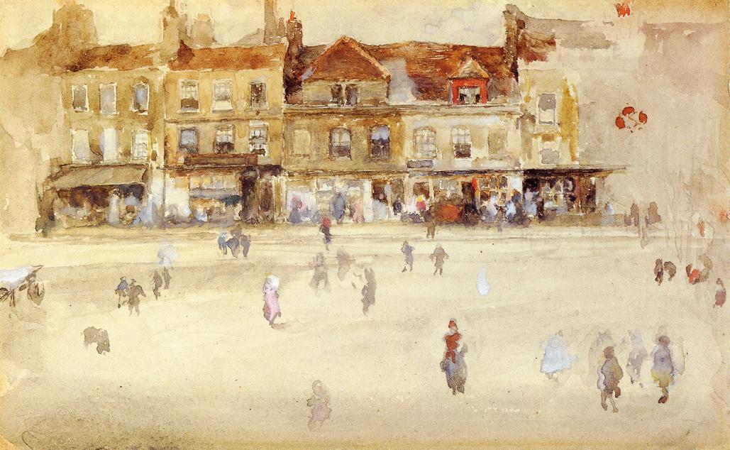 Wikioo.org - The Encyclopedia of Fine Arts - Painting, Artwork by James Abbott Mcneill Whistler - Chelsea Shops