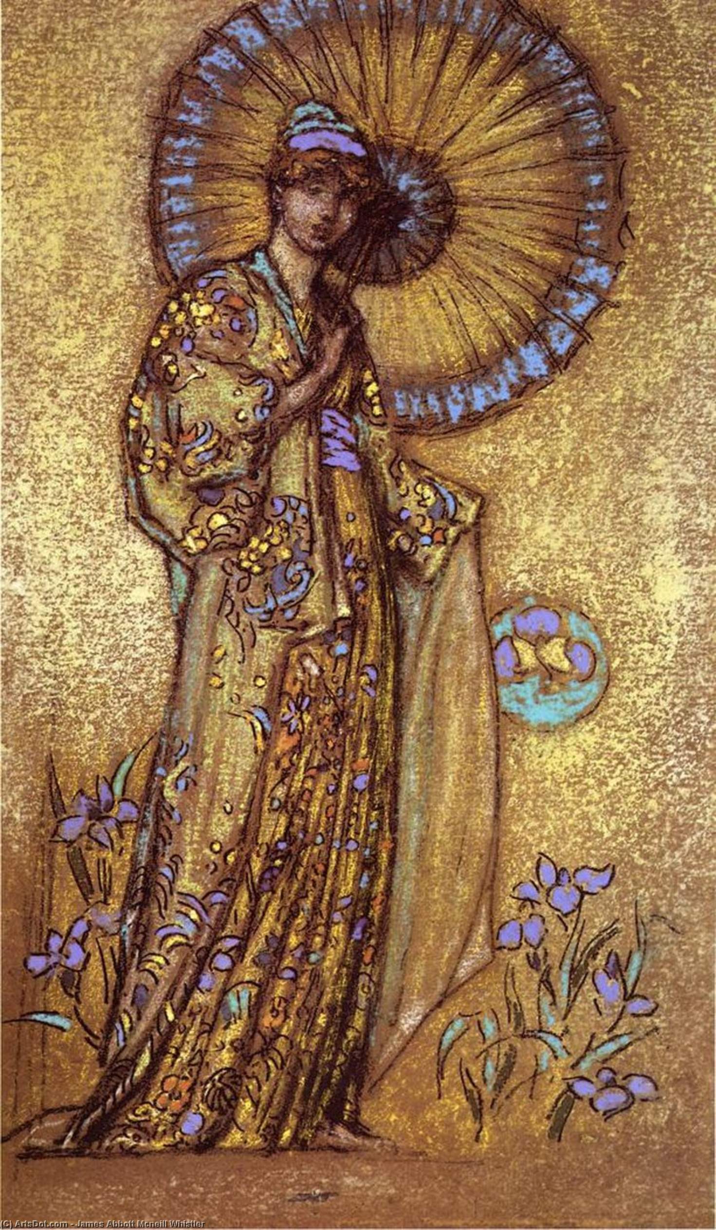 WikiOO.org - Encyclopedia of Fine Arts - Schilderen, Artwork James Abbott Mcneill Whistler - Design for a Mosaic