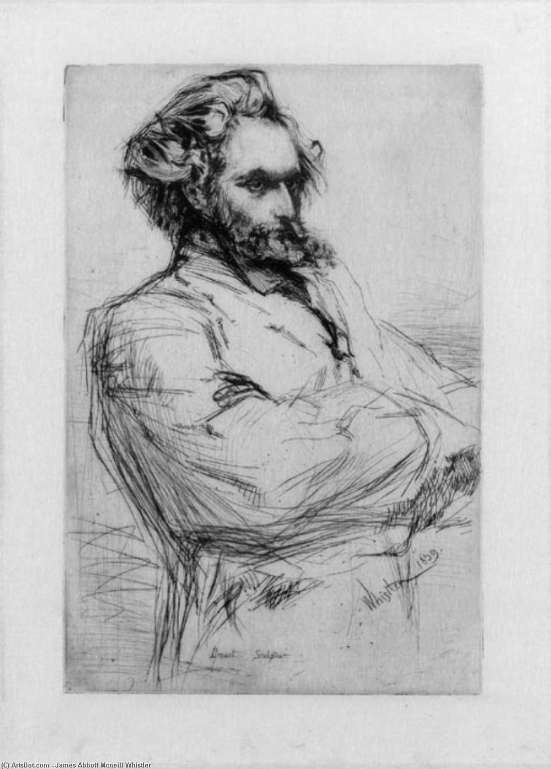WikiOO.org - دایره المعارف هنرهای زیبا - نقاشی، آثار هنری James Abbott Mcneill Whistler - La Marchande de Moutarde