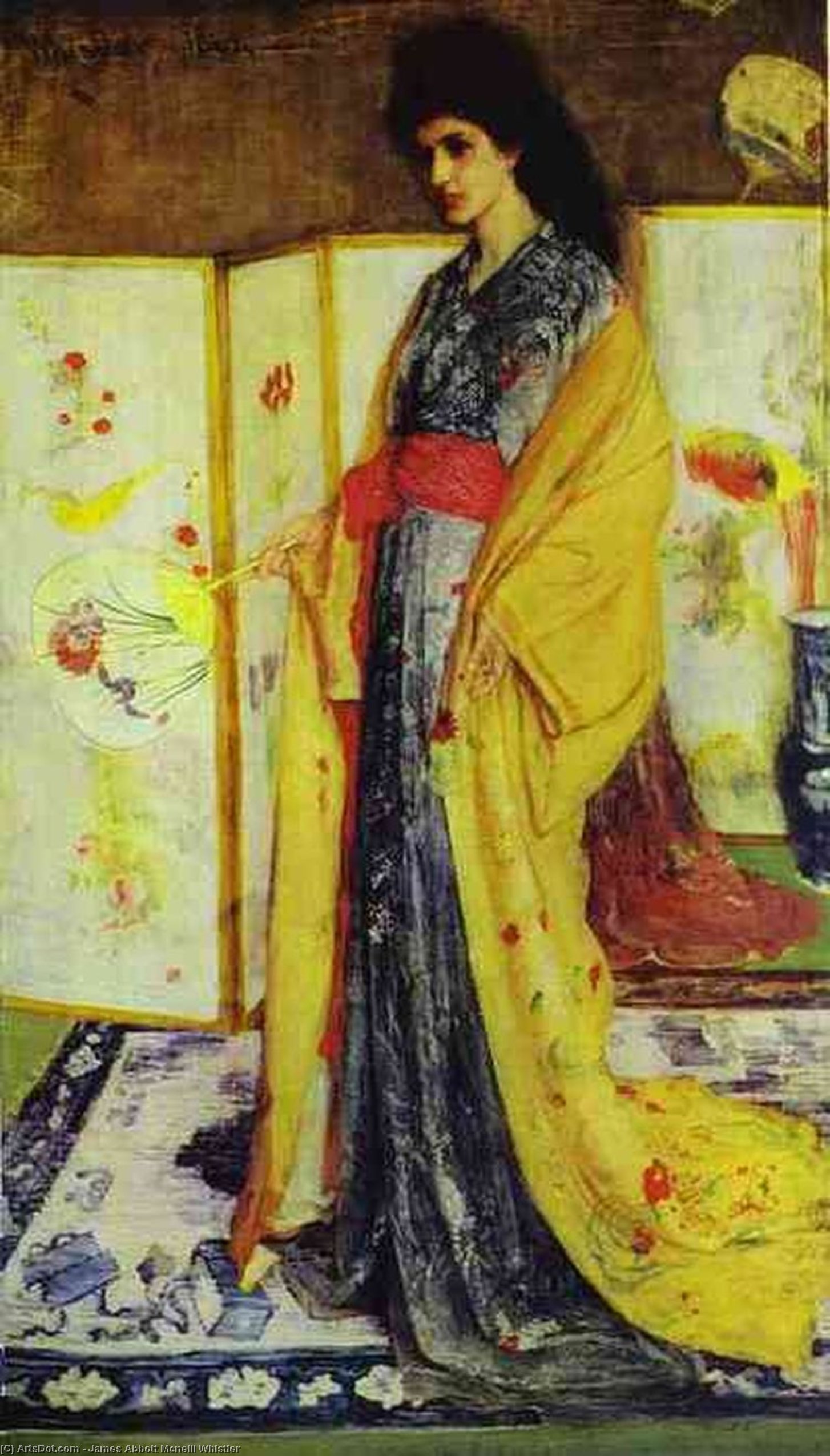 WikiOO.org - Encyclopedia of Fine Arts - Malba, Artwork James Abbott Mcneill Whistler - La Princesse du pays de la porcelaine