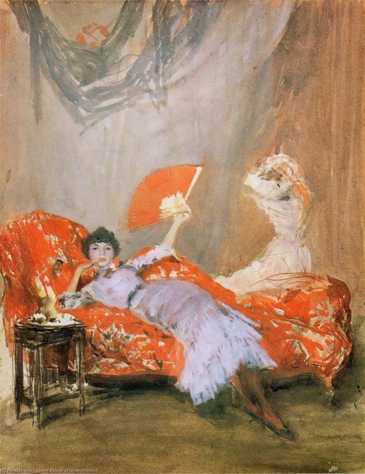 Wikioo.org - The Encyclopedia of Fine Arts - Painting, Artwork by James Abbott Mcneill Whistler - Milly Finch