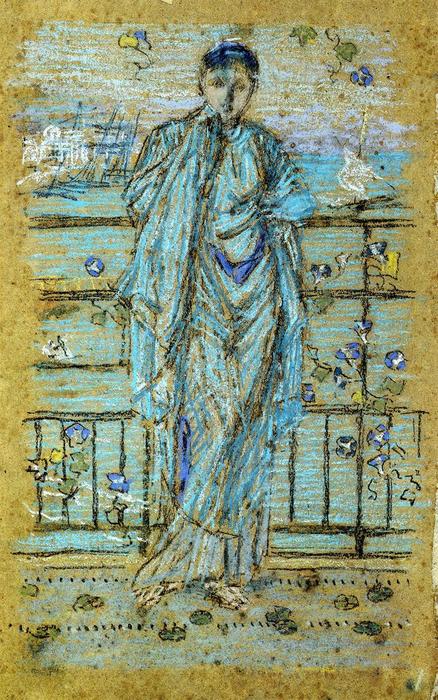 Wikioo.org - Bách khoa toàn thư về mỹ thuật - Vẽ tranh, Tác phẩm nghệ thuật James Abbott Mcneill Whistler - Morning Glories