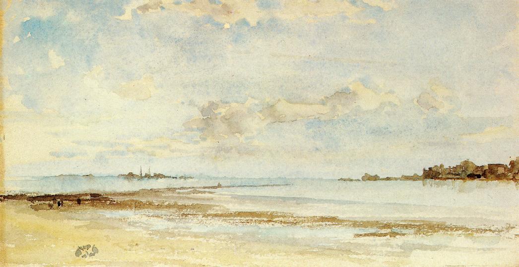 Wikioo.org - Bách khoa toàn thư về mỹ thuật - Vẽ tranh, Tác phẩm nghệ thuật James Abbott Mcneill Whistler - Note in Blue and Opal