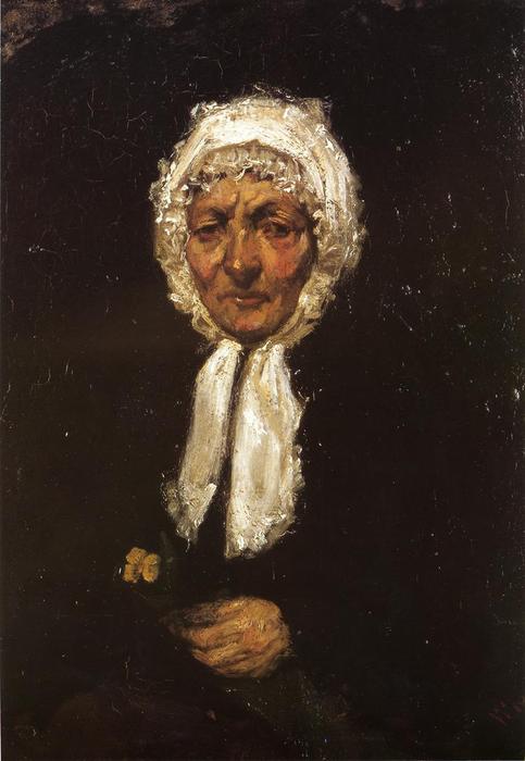 WikiOO.org - Енциклопедія образотворчого мистецтва - Живопис, Картини
 James Abbott Mcneill Whistler - Old Mother Gerard
