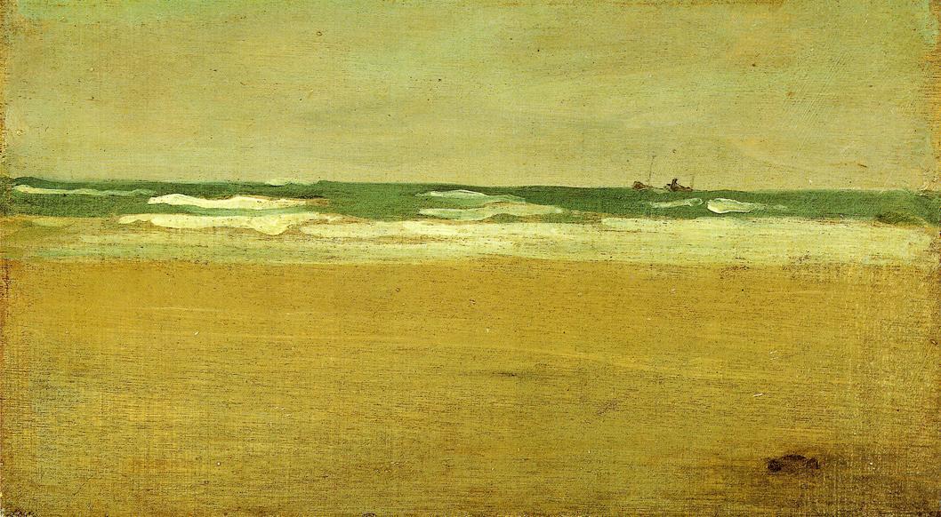 Wikioo.org - The Encyclopedia of Fine Arts - Painting, Artwork by James Abbott Mcneill Whistler - The Angry Sea
