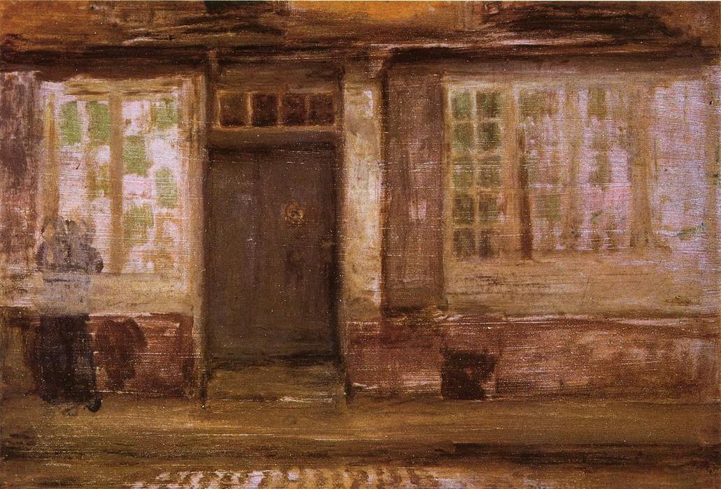 Wikioo.org - The Encyclopedia of Fine Arts - Painting, Artwork by James Abbott Mcneill Whistler - The Priest's Lodging, Dieppe