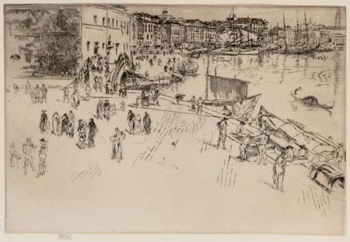 Wikioo.org - สารานุกรมวิจิตรศิลป์ - จิตรกรรม James Abbott Mcneill Whistler - The Riva I