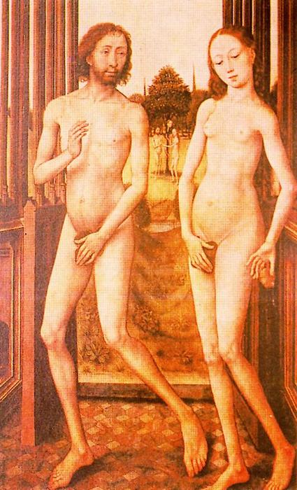 Wikioo.org – La Enciclopedia de las Bellas Artes - Pintura, Obras de arte de Jan Van Eyck - adán y víspera