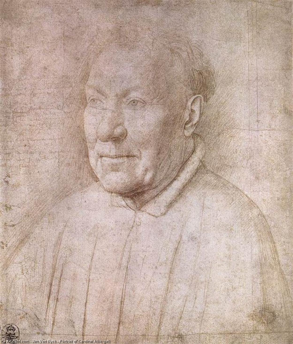 WikiOO.org - 百科事典 - 絵画、アートワーク Jan Van Eyck - 枢機卿Albergatiの肖像