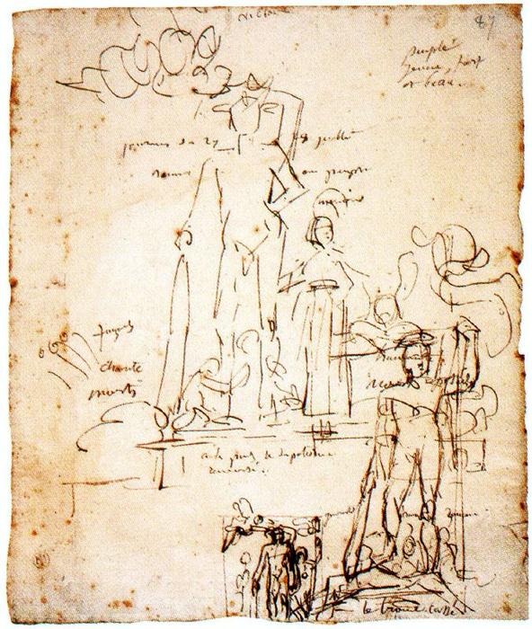 Wikoo.org - موسوعة الفنون الجميلة - اللوحة، العمل الفني Jean Auguste Dominique Ingres - Allegory of the Revolution