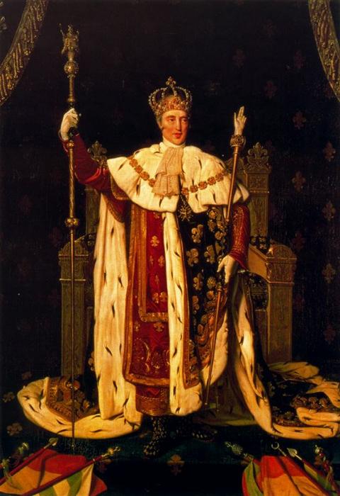 Wikioo.org - The Encyclopedia of Fine Arts - Painting, Artwork by Jean Auguste Dominique Ingres - Charles X in his Coronation Robes