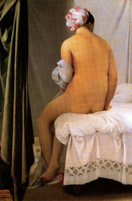 Wikioo.org - สารานุกรมวิจิตรศิลป์ - จิตรกรรม Jean Auguste Dominique Ingres - La bañista de Valpinçon