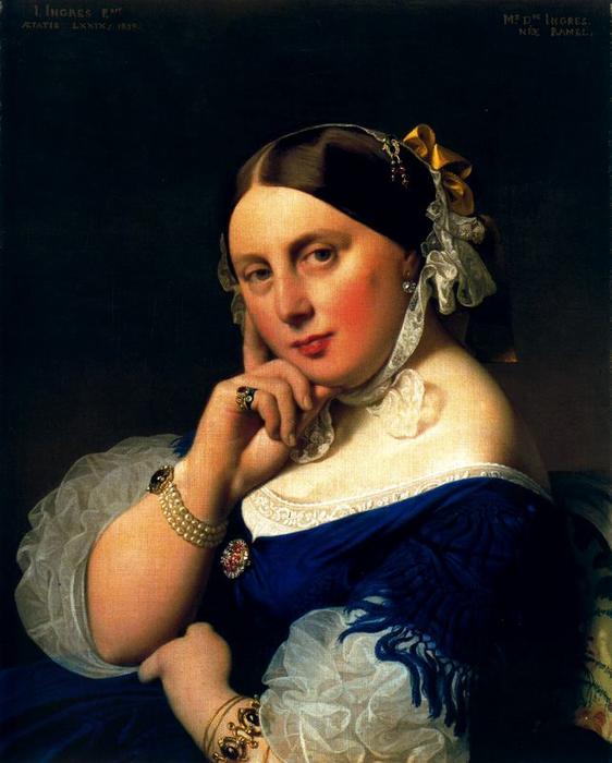 Wikioo.org - The Encyclopedia of Fine Arts - Painting, Artwork by Jean Auguste Dominique Ingres - Portrait of Delphine Ingres, née Ramel
