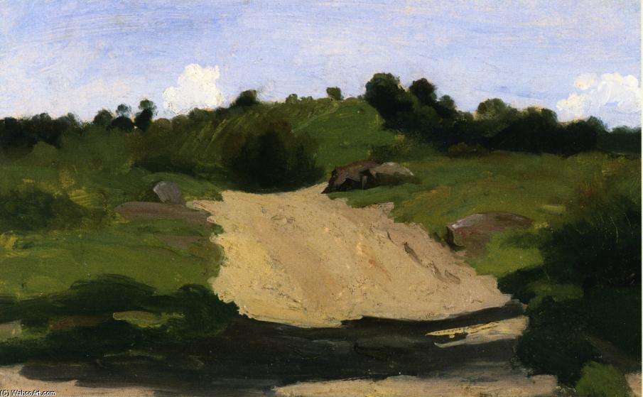 Wikioo.org - The Encyclopedia of Fine Arts - Painting, Artwork by Jean Baptiste Camille Corot - An Ascending Path