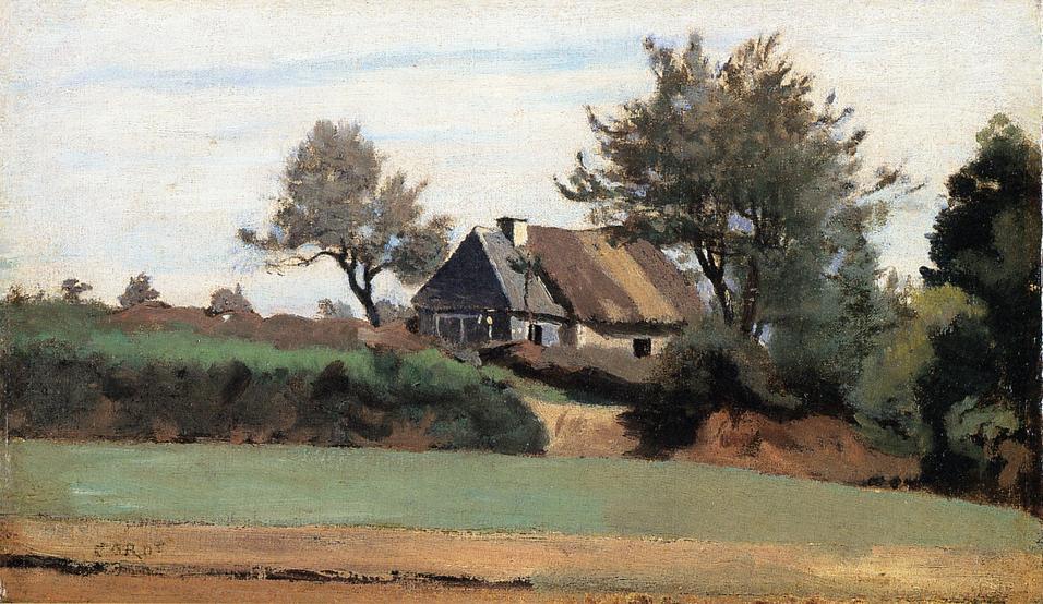 Wikioo.org – L'Encyclopédie des Beaux Arts - Peinture, Oeuvre de Jean Baptiste Camille Corot - Archicourt, près d Arras