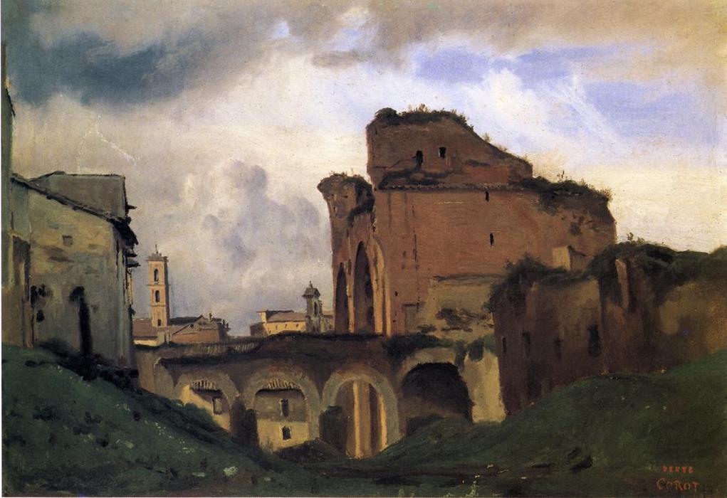 WikiOO.org - Εγκυκλοπαίδεια Καλών Τεχνών - Ζωγραφική, έργα τέχνης Jean Baptiste Camille Corot - Basilica of Constantine