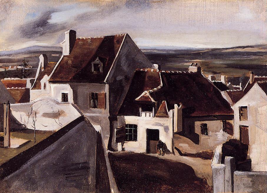 WikiOO.org - Енциклопедия за изящни изкуства - Живопис, Произведения на изкуството Jean Baptiste Camille Corot - The Inn at Montigny-les-Cormeilles