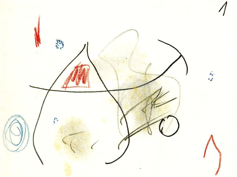 WikiOO.org - Enciklopedija likovnih umjetnosti - Slikarstvo, umjetnička djela Joan Miro - Apunts per al llibre Lapidari 1