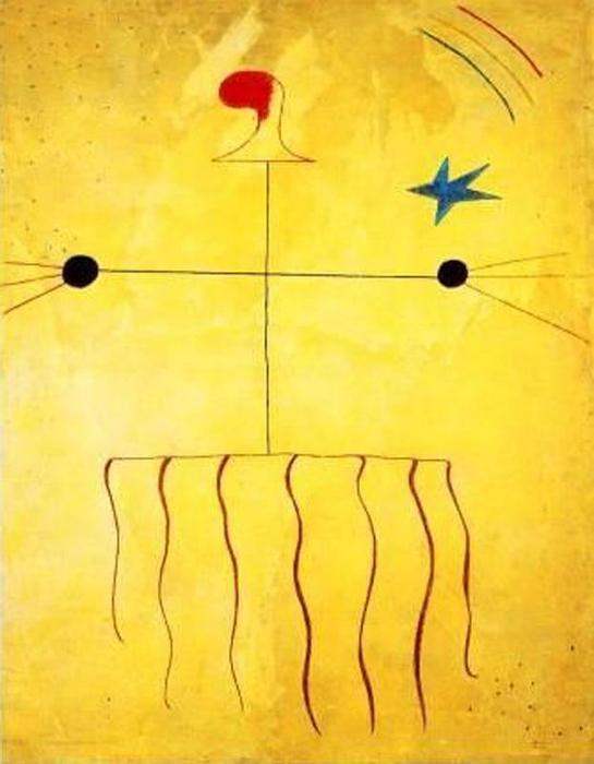 WikiOO.org - אנציקלופדיה לאמנויות יפות - ציור, יצירות אמנות Joan Miro - Cabeza de campesino catalán