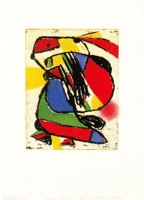 Wikioo.org – La Enciclopedia de las Bellas Artes - Pintura, Obras de arte de Joan Miro - Del llibre L’Espace dit autrement delaware jacques dupin