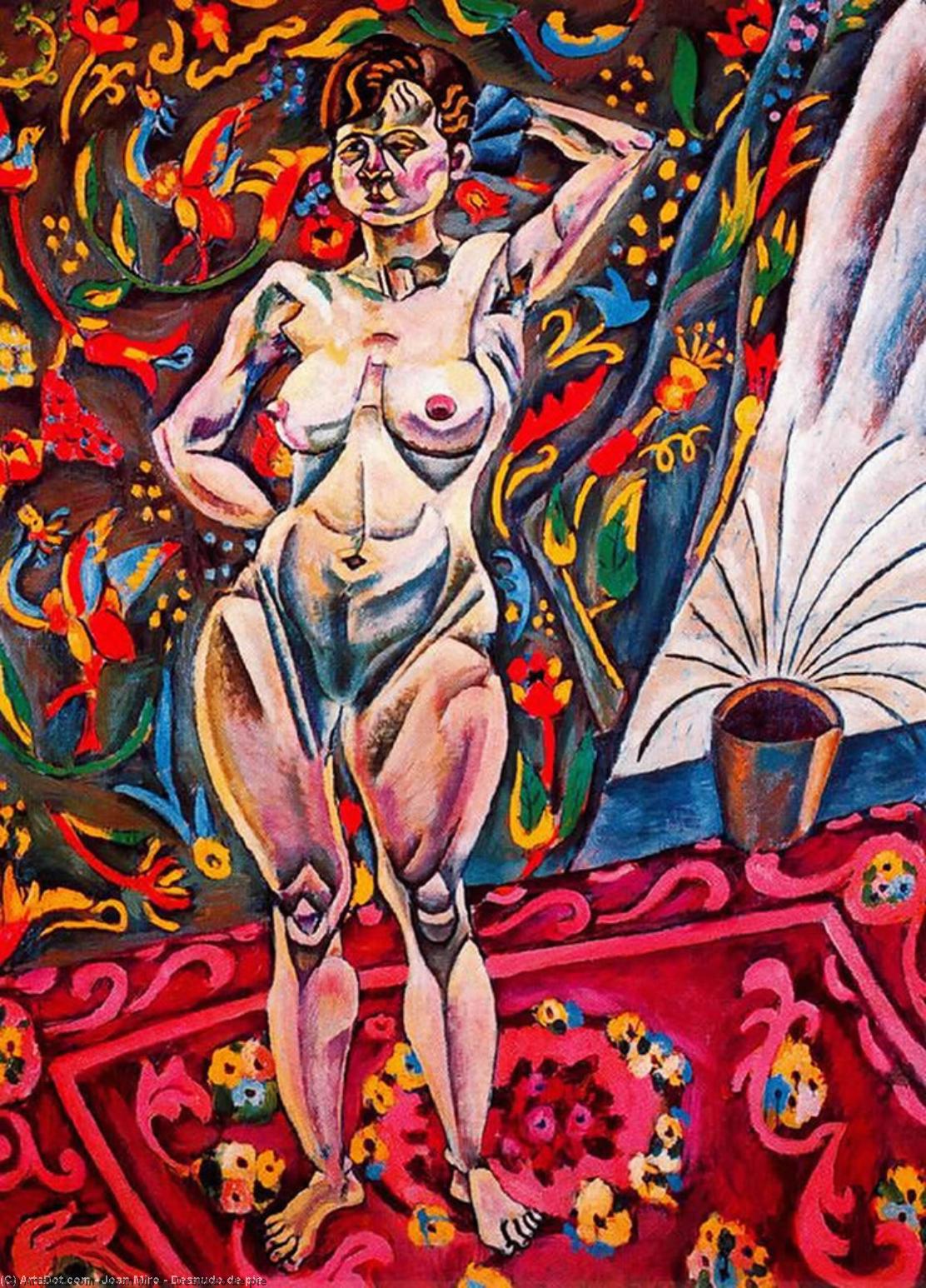Wikioo.org - The Encyclopedia of Fine Arts - Painting, Artwork by Joan Miro - Desnudo de pie
