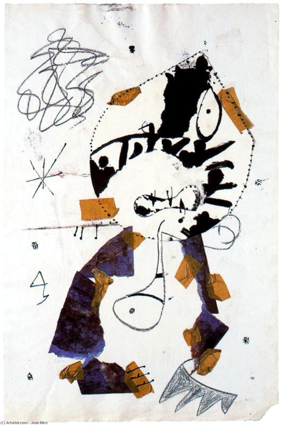 WikiOO.org - Енциклопедія образотворчого мистецтва - Живопис, Картини
 Joan Miro - Dibuix per a un gravat