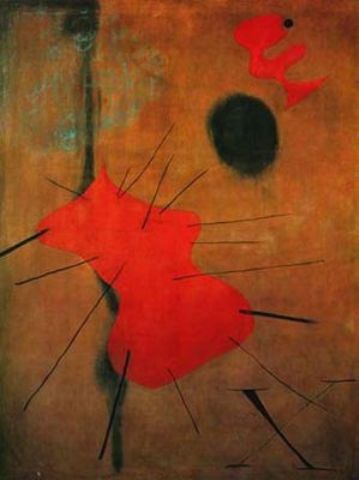 Wikioo.org - The Encyclopedia of Fine Arts - Painting, Artwork by Joan Miro - El punto rojo