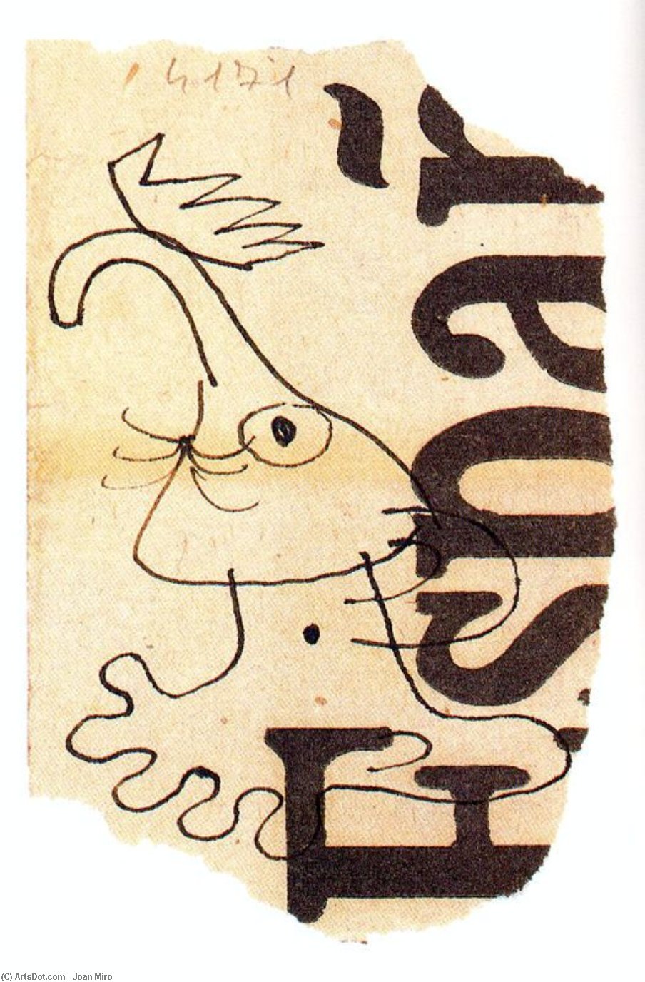 WikiOO.org - دایره المعارف هنرهای زیبا - نقاشی، آثار هنری Joan Miro - Estudio