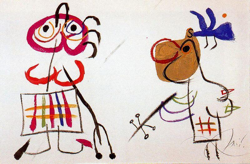 Wikioo.org - The Encyclopedia of Fine Arts - Painting, Artwork by Joan Miro - L'enfance d'Ubu 2