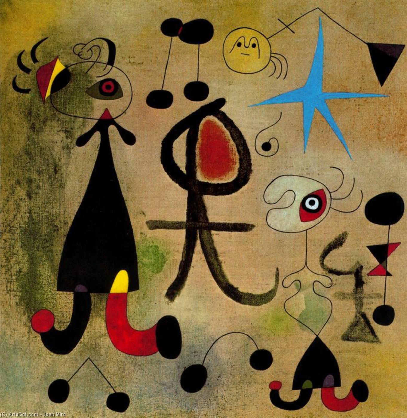 WikiOO.org - Енциклопедія образотворчого мистецтва - Живопис, Картини
 Joan Miro - La esperanza