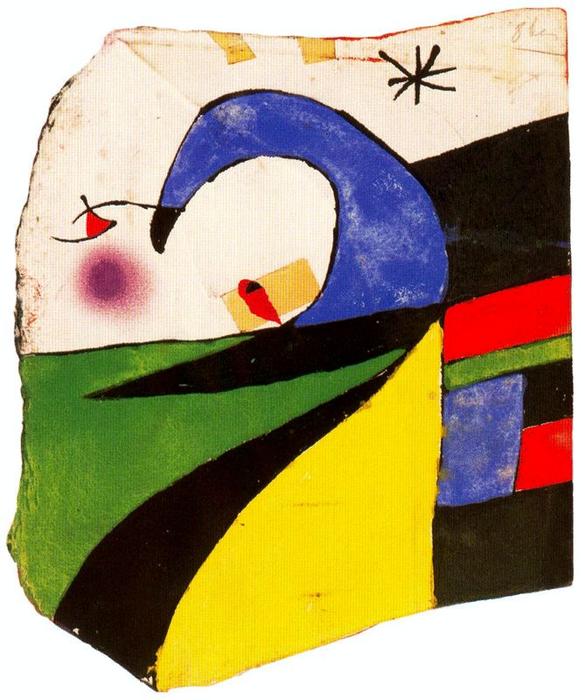 Wikioo.org – La Enciclopedia de las Bellas Artes - Pintura, Obras de arte de Joan Miro - Núm maqueta . 8 bis de la serie gaudí