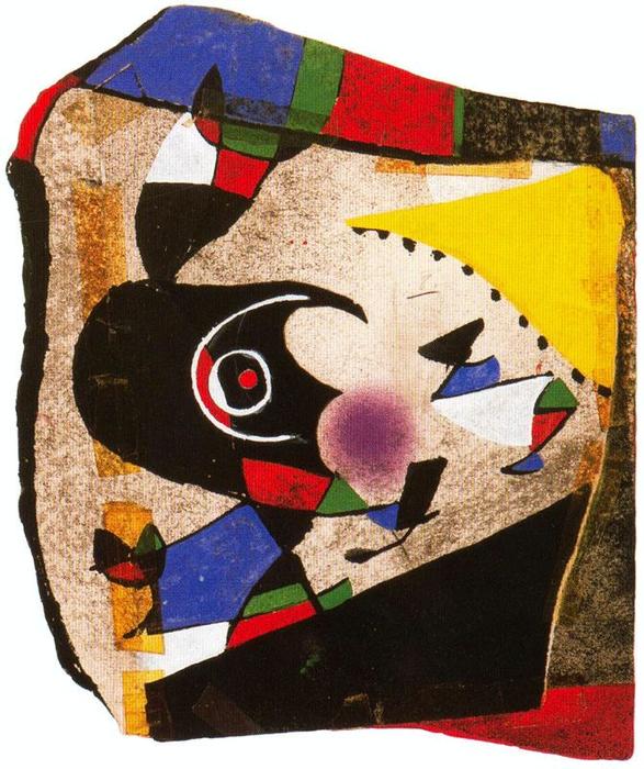 WikiOO.org - دایره المعارف هنرهای زیبا - نقاشی، آثار هنری Joan Miro - Maqueta núm. 8 de la sèrie Gaudí